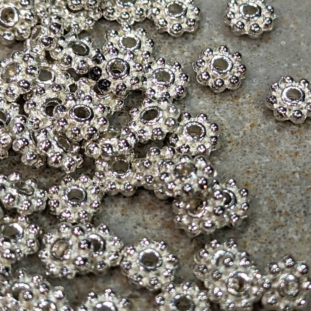 Jewelry makers 6 mm spacer beads approximately 350 quantity